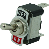 OFF/ON metal toggle switch